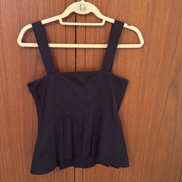 Veronica Beard Laura Top in Black - Picture 4 of 6